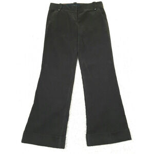 J. Crew ~Women's Size 2~ City Fit Brown Corduroy Cotton Flare Leg Pants Cuffed.